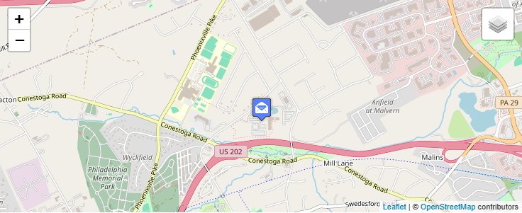 Map of ZIP Code 19494 in Valley Forge, PA — click to open interactive map