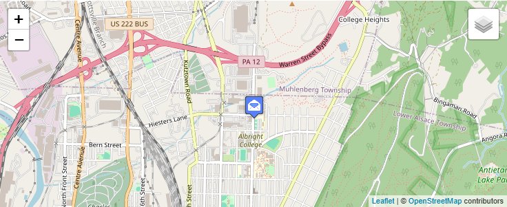 Map of ZIP Code 19612 in Reading, PA — click to open interactive map