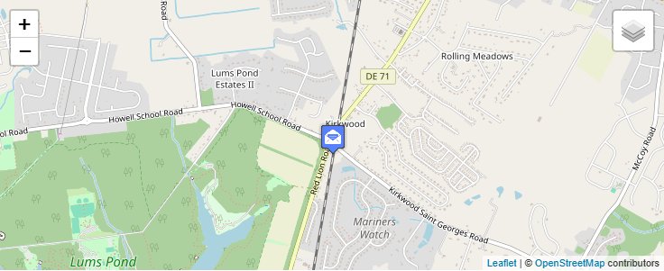 Map of ZIP Code 19708 in Kirkwood, DE — click to open interactive map