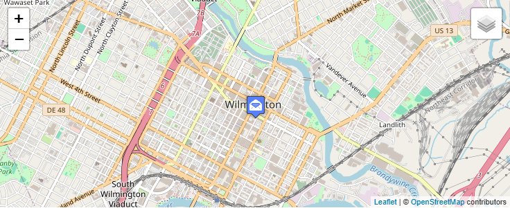 Map of ZIP Code 19885 in Wilmington, DE — click to open interactive map