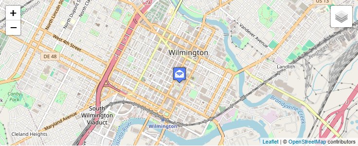 Map of ZIP Code 19895 in Wilmington, DE — click to open interactive map