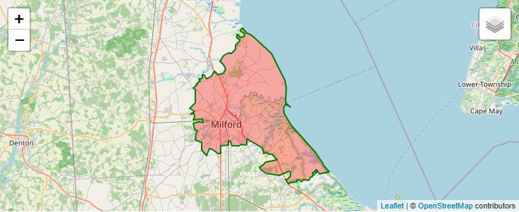 ZIP Code 19963 - Milford, Delaware | Map, Demographics, Income