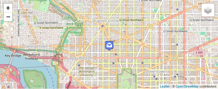 Map of ZIP Code 20033 in Washington, DC — click to open interactive map