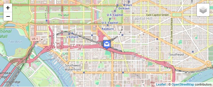 Map of ZIP Code 20053 in Washington, DC — click to open interactive map