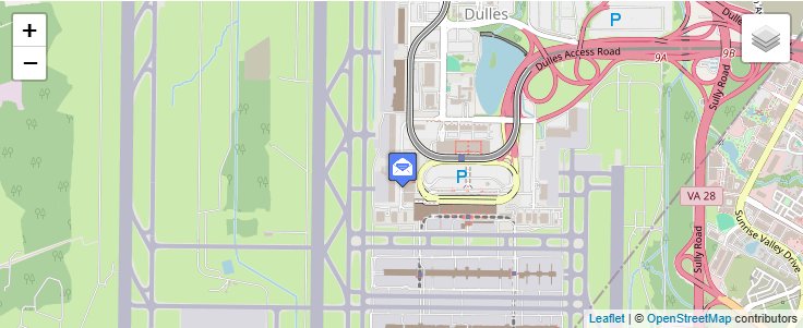 Map of ZIP Code 20102 in Dulles, VA — click to open interactive map