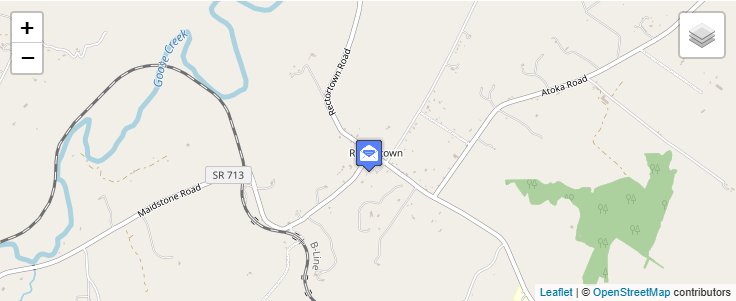 Map of ZIP Code 20140 in Rectortown, VA — click to open interactive map