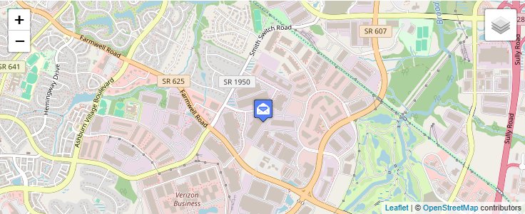 Map of ZIP Code 20146 in Ashburn, VA — click to open interactive map
