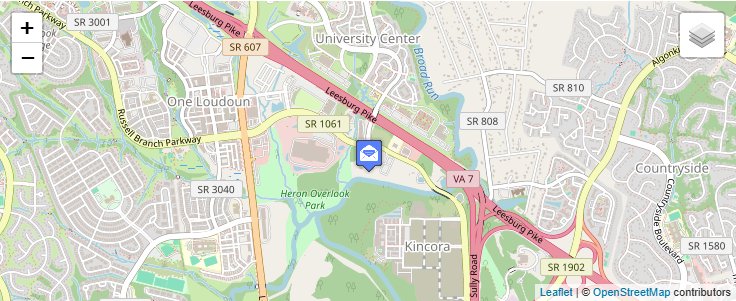 Map of ZIP Code 20149 in Ashburn, VA — click to open interactive map