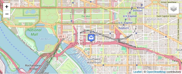 Map of ZIP Code 20219 in Washington, DC — click to open interactive map