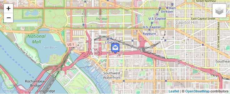 Map of ZIP Code 20265 in Washington, DC — click to open interactive map