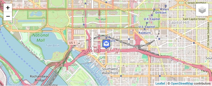Map of ZIP Code 20413 in Washington, DC — click to open interactive map
