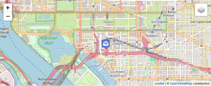 Map of ZIP Code 20447 in Washington, DC — click to open interactive map