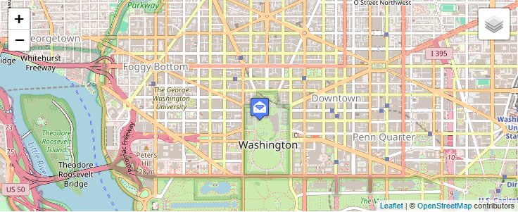 Map of ZIP Code 20504 in Washington, DC — click to open interactive map