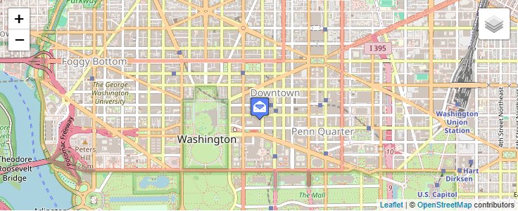 Map of ZIP Code 20539 in Washington, DC — click to open interactive map