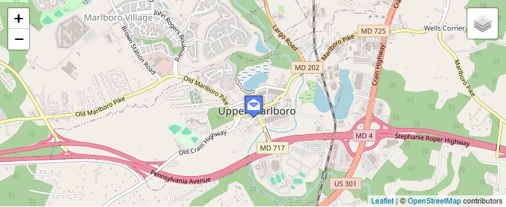 Map of ZIP Code 20773 in Upper Marlboro, MD — click to open interactive map