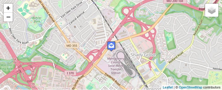 Map of ZIP Code 20897 in Suburb Maryland Fac, MD — click to open interactive map