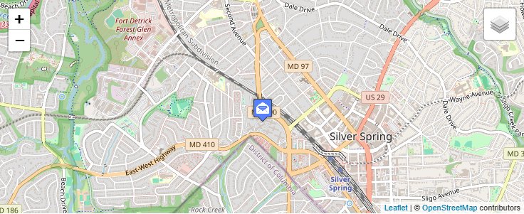 Map of ZIP Code 20907 in Silver Spring, MD — click to open interactive map