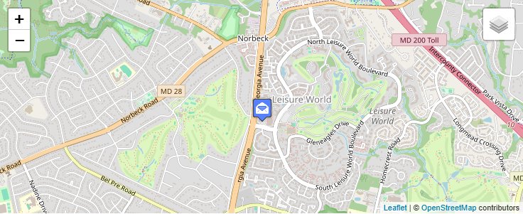 Map of ZIP Code 20908 in Silver Spring, MD — click to open interactive map