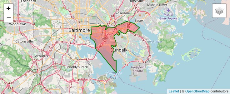 PRD ZIP Code 21224 - Baltimore, Maryland | Map, Demographics, Income