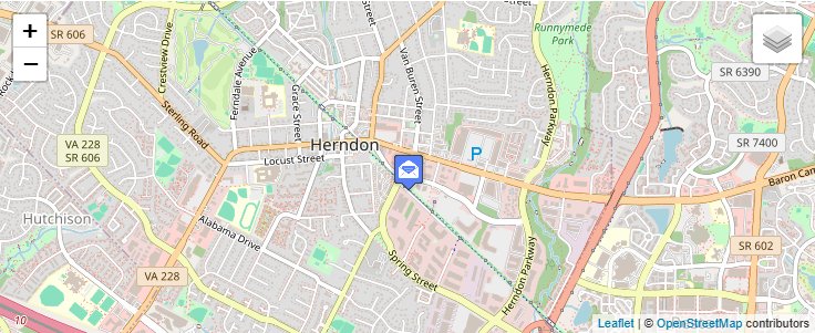 Map of ZIP Code 22096 in Reston, VA — click to open interactive map