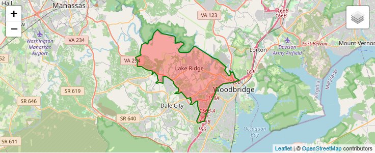 ZIP Code 22192 - Woodbridge, Virginia | Map, Demographics, Income