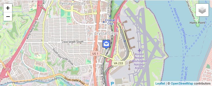 Map of ZIP Code 22227 in Arlington, VA — click to open interactive map