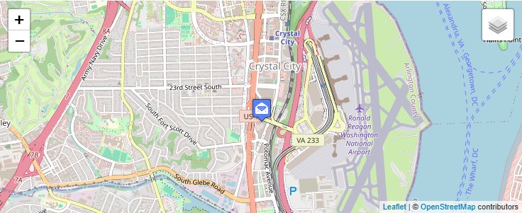 Map of ZIP Code 22242 in Arlington, VA — click to open interactive map