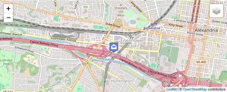 Map of ZIP Code 22331 in Alexandria, VA — click to open interactive map