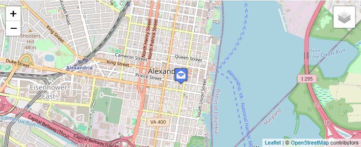 Map of ZIP Code 22334 in Alexandria, VA — click to open interactive map