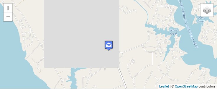 Map of ZIP Code 22517 in Mollusk, VA — click to open interactive map