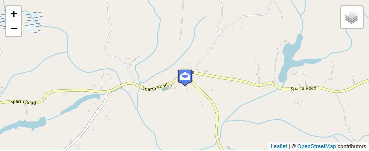 Map of ZIP Code 22552 in Sparta, VA — click to open interactive map