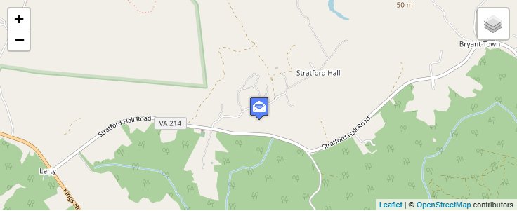 Map of ZIP Code 22558 in Stratford, VA — click to open interactive map