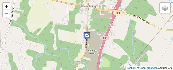 Map of ZIP Code 22565 in Thornburg, VA — click to open interactive map