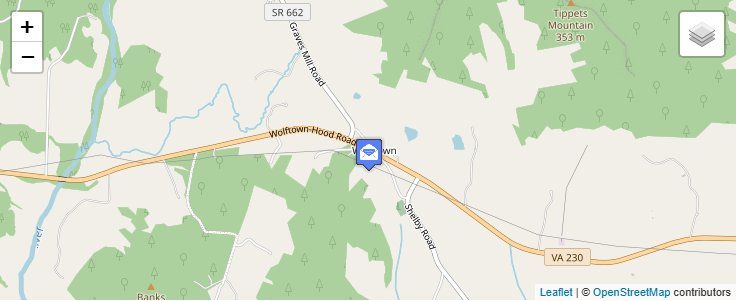 Map of ZIP Code 22748 in Wolftown, VA — click to open interactive map