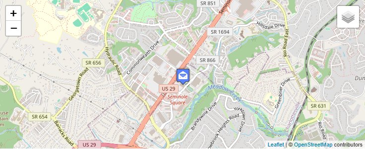 Map of ZIP Code 22907 in Charlottesville, VA — click to open interactive map