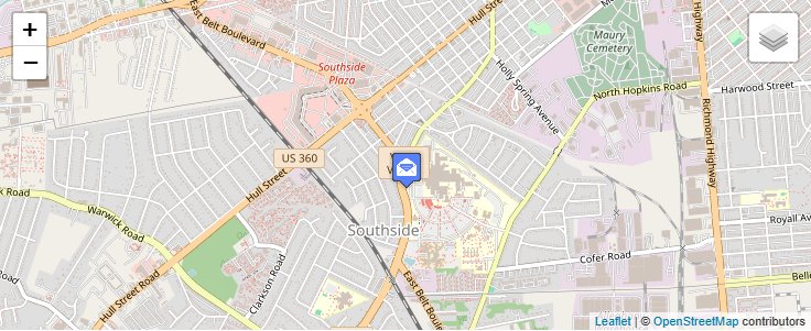 Map of ZIP Code 23249 in Richmond, VA — click to open interactive map