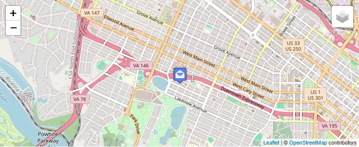Map of ZIP Code 23290 in Richmond, VA — click to open interactive map