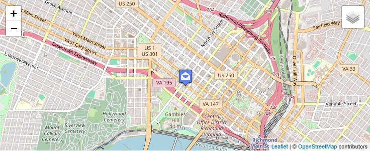 Map of ZIP Code 23292 in Richmond, VA — click to open interactive map