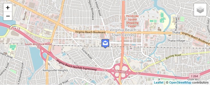 Map of ZIP Code 23466 in Virginia Beach, VA — click to open interactive map