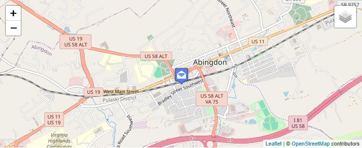 Map of ZIP Code 24212 in Abingdon, VA — click to open interactive map