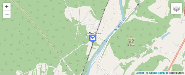 Map of ZIP Code 24438 in Glen Wilton, VA — click to open interactive map