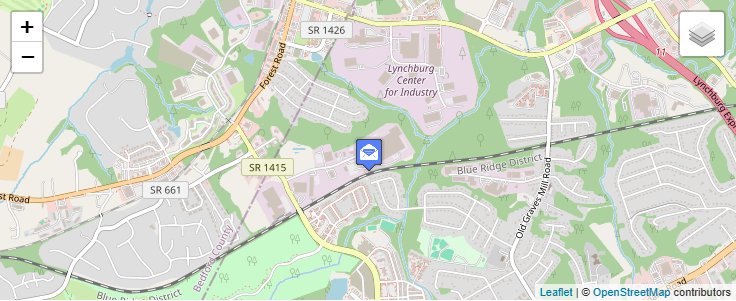 Map of ZIP Code 24513 in Lynchburg, VA — click to open interactive map