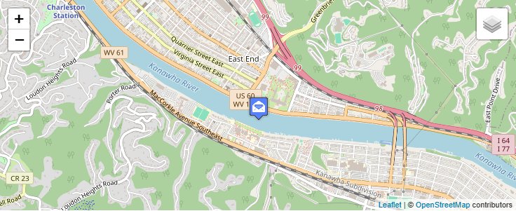 Map of ZIP Code 25317 in Charleston, WV — click to open interactive map