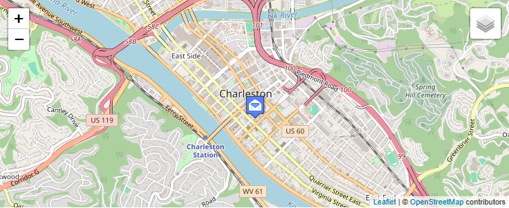 Map of ZIP Code 25324 in Charleston, WV — click to open interactive map