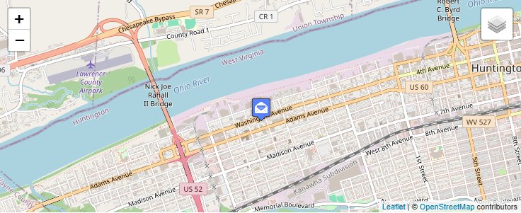 Map of ZIP Code 25779 in Huntington, WV — click to open interactive map