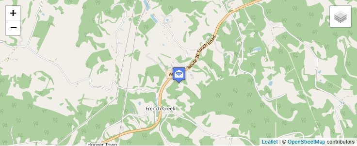 Map of ZIP Code 26219 in Frenchton, WV — click to open interactive map