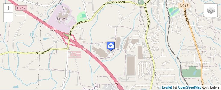 Map of ZIP Code 27099 in Rural Hall, NC — click to open interactive map