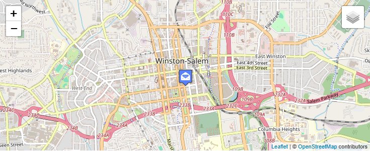 Map of ZIP Code 27111 in Winston-Salem, NC — click to open interactive map