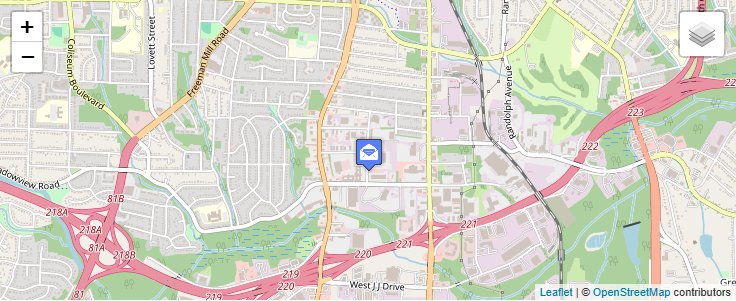 Map of ZIP Code 27416 in Greensboro, NC — click to open interactive map