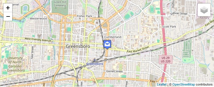 Map of ZIP Code 27420 in Greensboro, NC — click to open interactive map